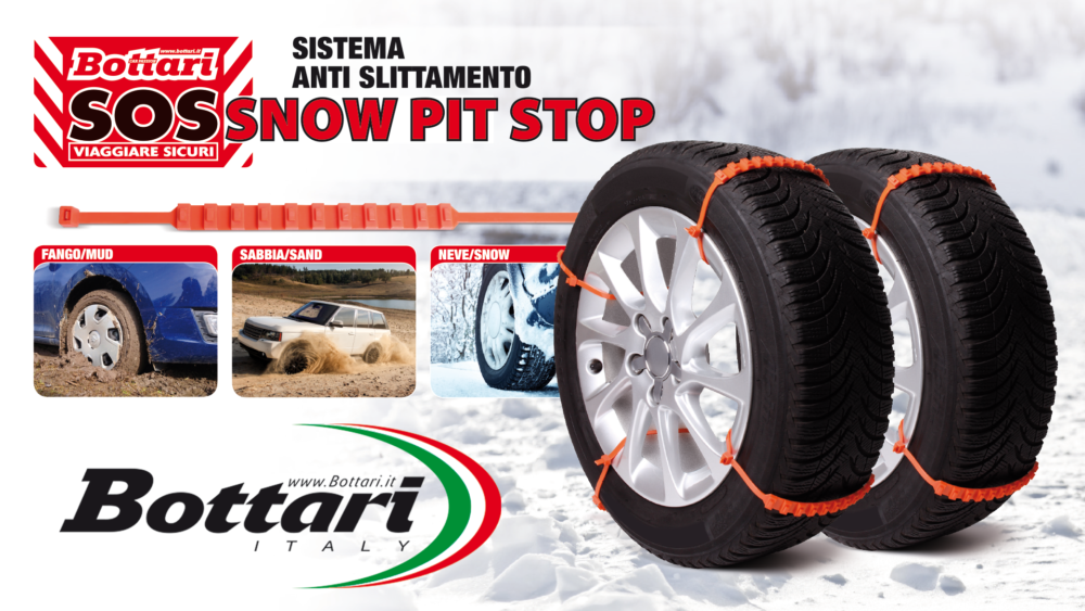 Fasce anti slittamento da neve per auto SNOW PIT STOP Anti-skid system Snow Pit Stop