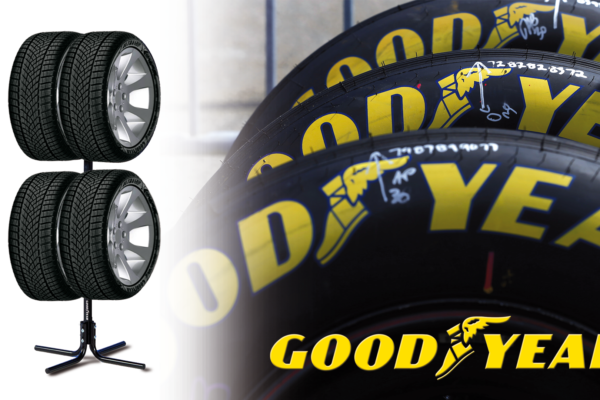 Struttura per cerchi e pneumatici Goodyear Wheel and tyre tree Goodyear